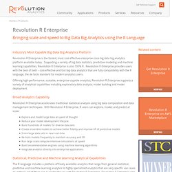 Revolution R Enterprise: Production-Grade Analysis for Business & Large-Scale Research