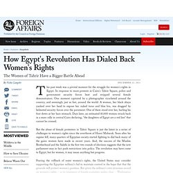 How Egypt's Revolution Has Dialed Back Women's Rights
