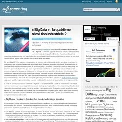 Big Data : la quatrième révolution industrielle ?