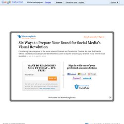 Six Ways to Prepare Your Brand for Social Media's Visual Revolution