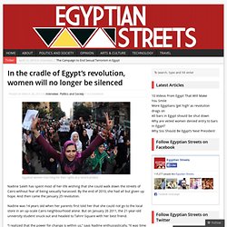 In the cradle of Egypt’s revolution, women will no longer be silenced