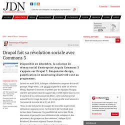 Drupal fait sa révolution sociale avec Commons 3