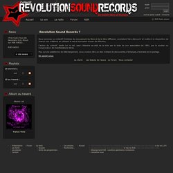 Revolution Sound Records ? - Revolution Sound Records