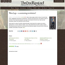 Weta Legs – a costuming revolution!