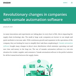 Revolutionary changes in companies with vansale automation software