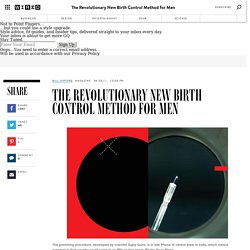 The Revolutionary New Birth Control Method for Men