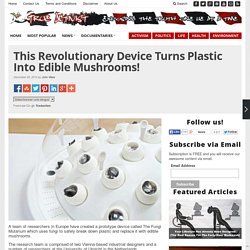 This Revolutionary Device Turns​ Plastic Into Edible Mushrooms!