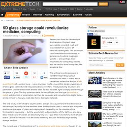 5D glass storage could revolutionize medicine, computing