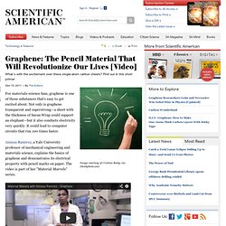 Graphene: The Pencil Material That Will Revolutionize Our Lives [Video]
