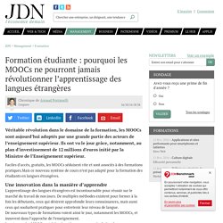 Formation étudiante : pourquoi les MOOCs ne pourront jamais révolutionner l’apprentissage des langues étrangères