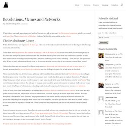 El Oso » Archive » Revolutions, Memes and Networks