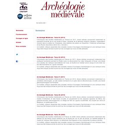 Revue Archéologie médiévale