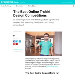 The Best Rewarded Online T-shirt Design Competitions