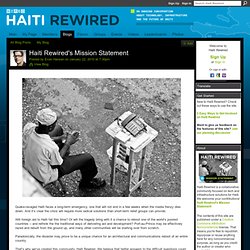 Wired.Ninghub discus Haiti