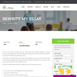 Rewrite My Essay Help - WritingMyEssay.com