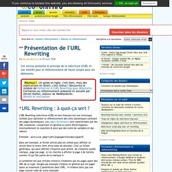 L’URL Rewriting expliqué aux débutants