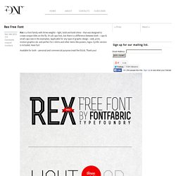 Rex Free Font