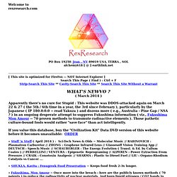 Rex Research: suppressed, dormant,emerging unconventional alternative technologies: Free energy, Over-Unity, Antigravity, Inventions, Alchemy, Transmutation, Cannabis Hemp Marijuana"