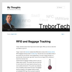 RFID and Baggage Tracking