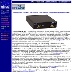 RFspace SDR-14 Software Defined Receiver, RF Space sdr14