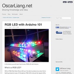 RGB LED with Arduino 101