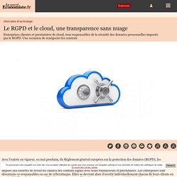 Le RGPD et le cloud, une transparence sans nuage
