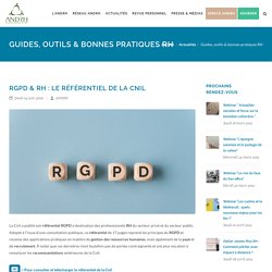 RGPD & RH : le référentiel de la Cnil