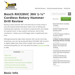 Bosch RH328VC 36V 1-⅛” Cordless Rotary Hammer Drill Review