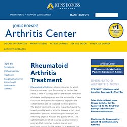 Rheumatoid Arthritis Treatment Information - Johns Hopkins