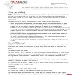 Rhinoceros - NURBS