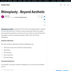 Rhinoplasty - Beyond Aesthetic