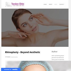 Rhinoplasty - Beyond Aesthetic - Tandon Clinic