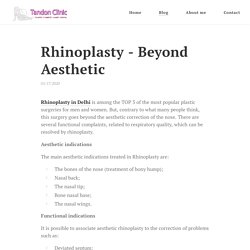 Rhinoplasty - Beyond Aesthetic
