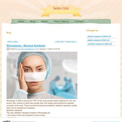 Rhinoplasty - Beyond Aesthetic