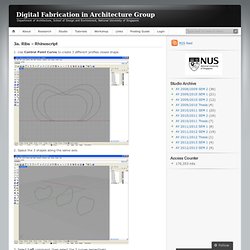 3a. Ribs – Rhinoscript « Digital Fabrication in Architecture Group