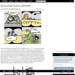 General Web Content: CAPTCHArt