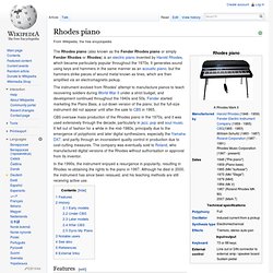 Rhodes piano