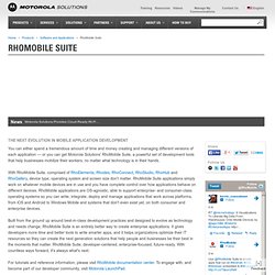 RhoMobile Suite