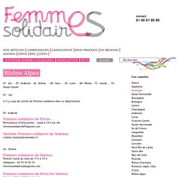 Rhône Alpes - Femmes solidaires