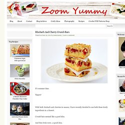 Rhubarb And Cherry Crumb Bars « Dessert