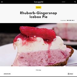 Rhubarb-Gingersnap Icebox Pie Recipe