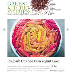 Rhubarb Upside-Down Yogurt Cake