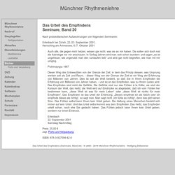 Münchner Rhythmenlehre: Das Urteil des Empfindens (Seminare, Band 20)