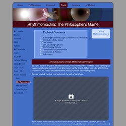 Rhythmomachia: The Philosopher's Game