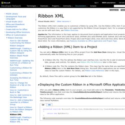 Ribbon XML