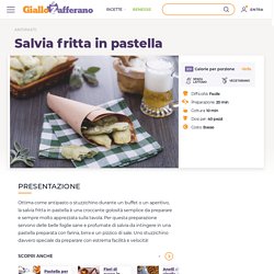 Ricetta Salvia fritta in pastella