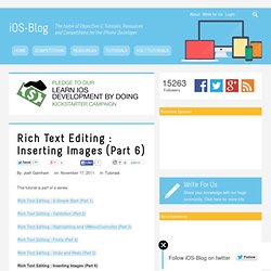 Rich Text Editing : Inserting Images (Part 6)