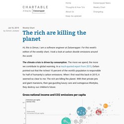 The rich are killing the planet