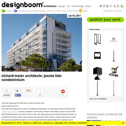 richard meier architects: jesolo lido condominium