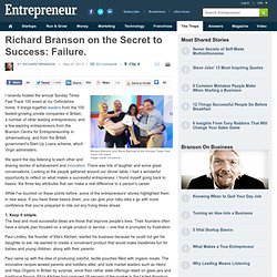 Richard Branson on the Secret to Success: Failure.